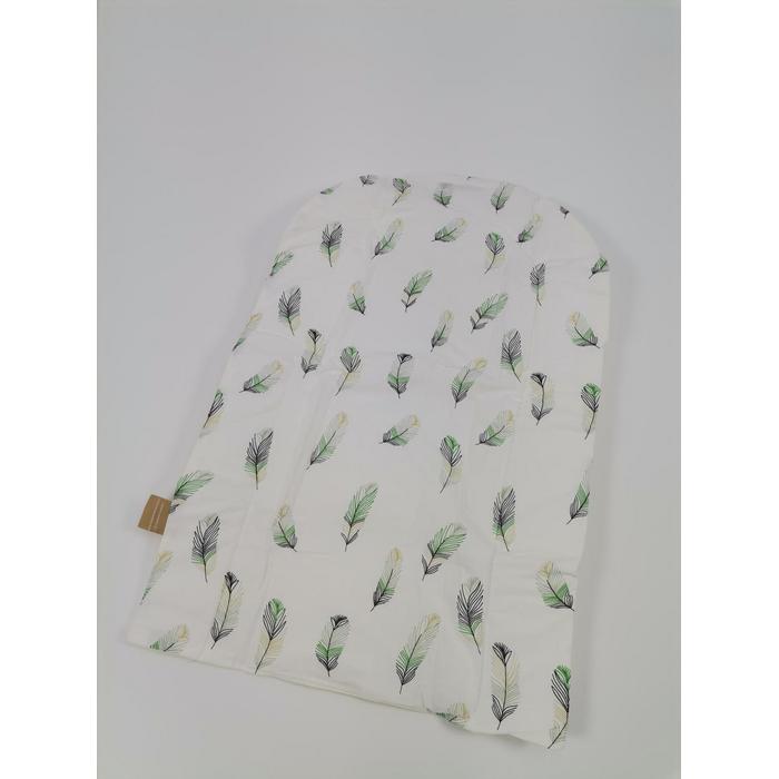 Babynest 8'li set krem poplin - yeşil tüylü poplin