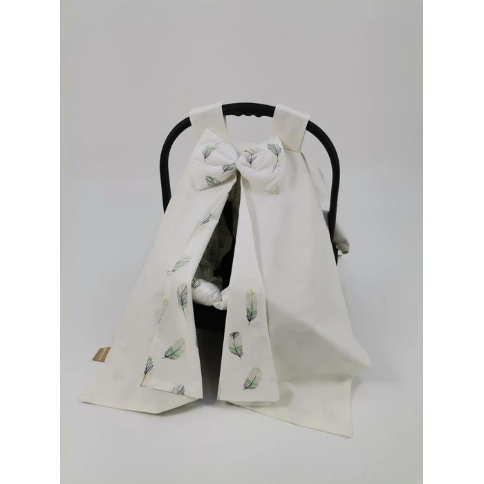 Babynest 8'li set krem poplin - yeşil tüylü poplin