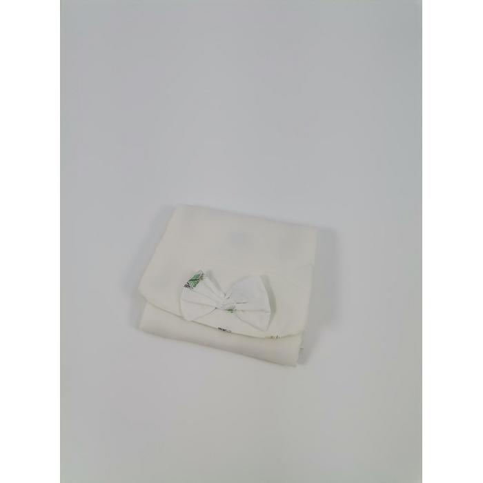 Babynest 8'li set krem poplin - yeşil tüylü poplin