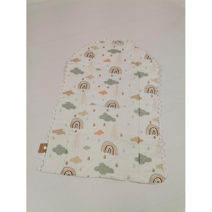 Babynest 8'li set krem waffle pike - gökkuşaklı müslin