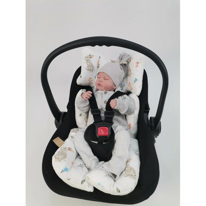 Babynest 8'li set krem waffle pike - tavşanlı müslin
