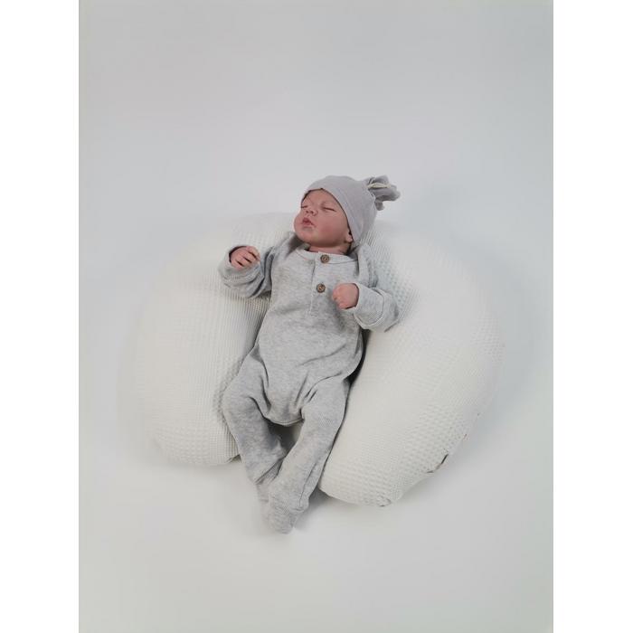 Babynest 8'li set krem waffle pike - tavşanlı müslin